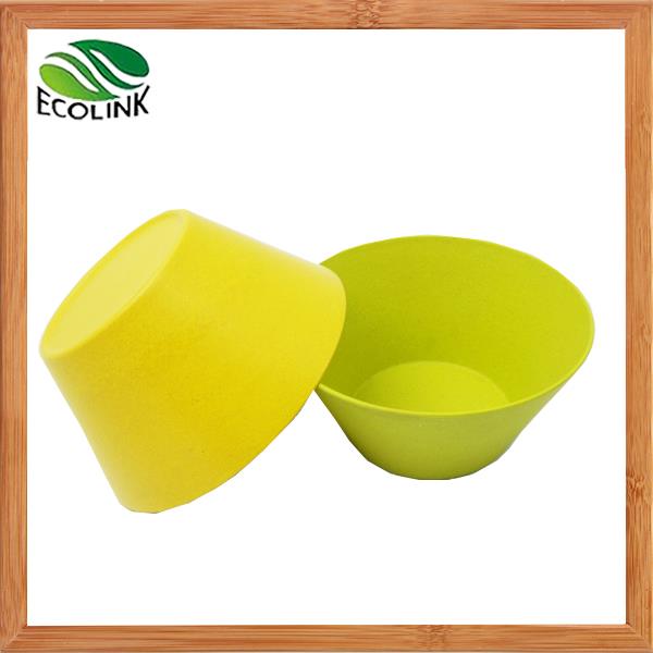 Bambú natural fibra polvo Bowl ensaladera