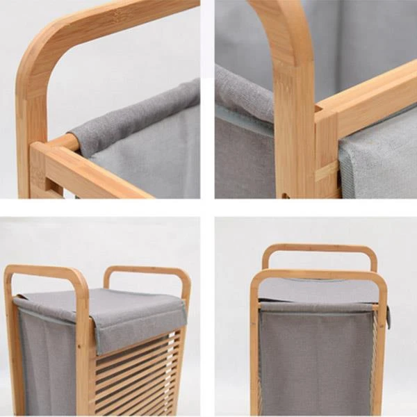 Bamboo Hamper For Dirty Clothes