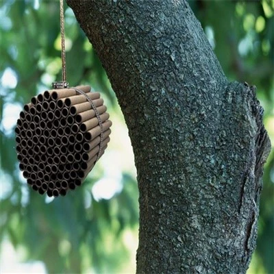 Casa de insectos de jardín Tubos de abeja albañil de papel Kraft