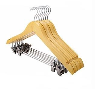Hot Selling Luxury Custom Bamboo Hanger Wooden Suit Coat Hanger