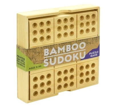 Folleto Sudoku De Bambú Ecológicos Con 30 Puzzles