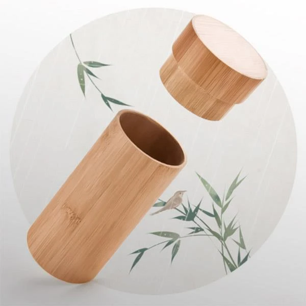 Caja de bambú multifuncional